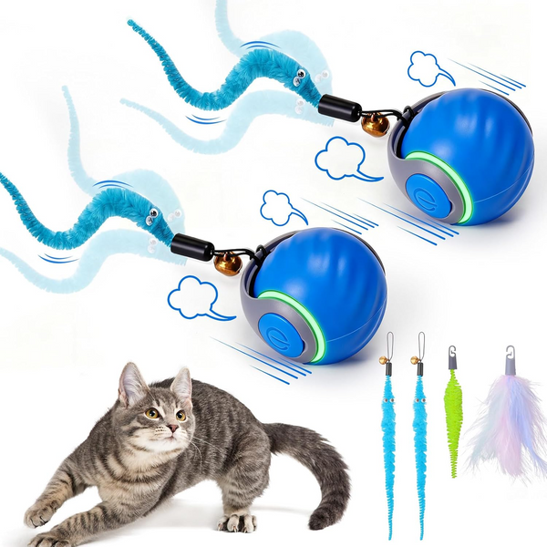 Rechargeable Automatic Cat Toy Ball with 3 Tails