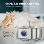 Water Feeder Stainless Steel Pet Water Dispenser