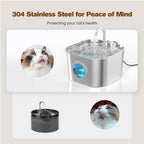 Water Feeder Stainless Steel Pet Water Dispenser