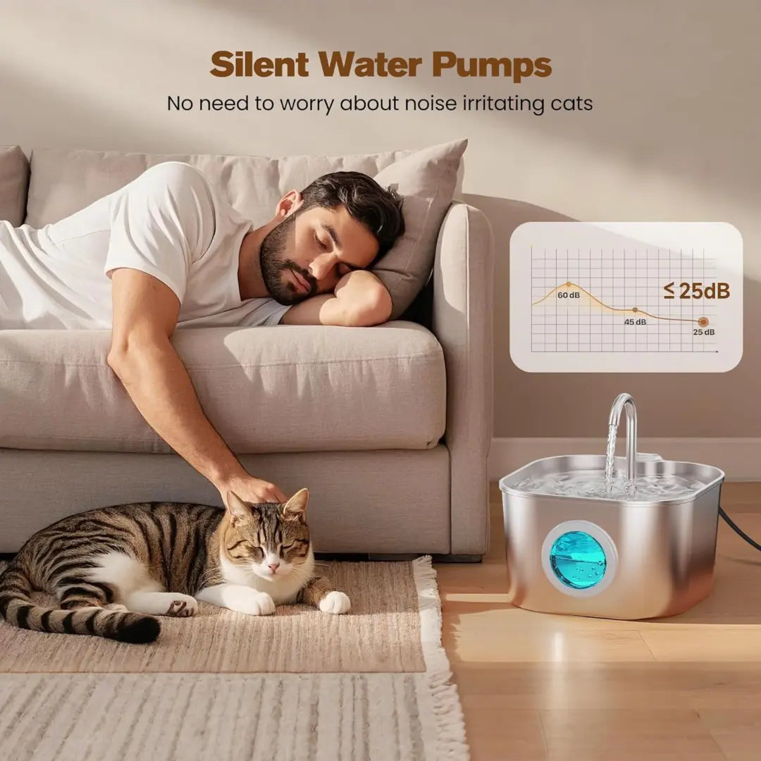 Water Feeder Stainless Steel Pet Water Dispenser