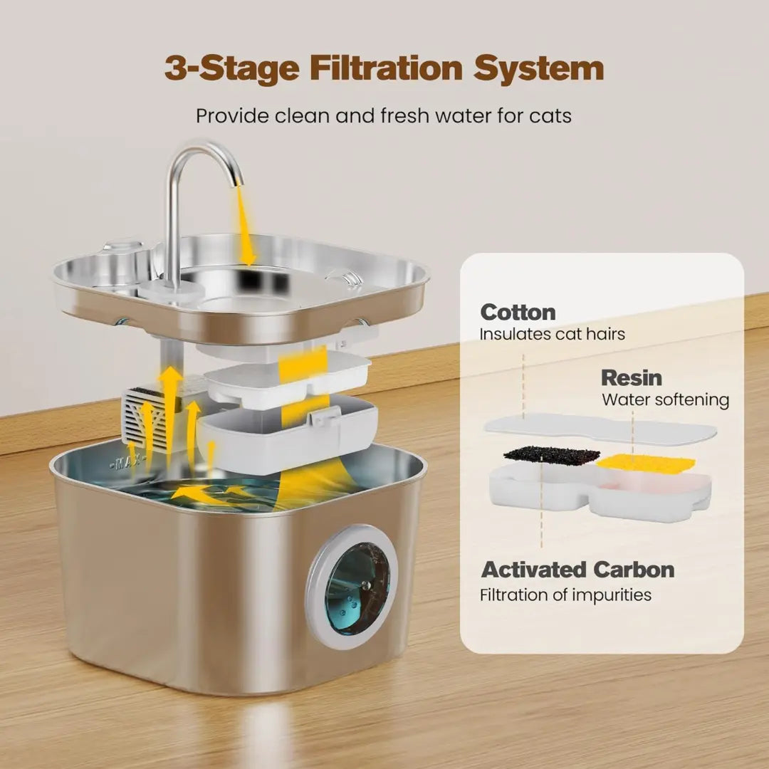 Water Feeder Stainless Steel Pet Water Dispenser
