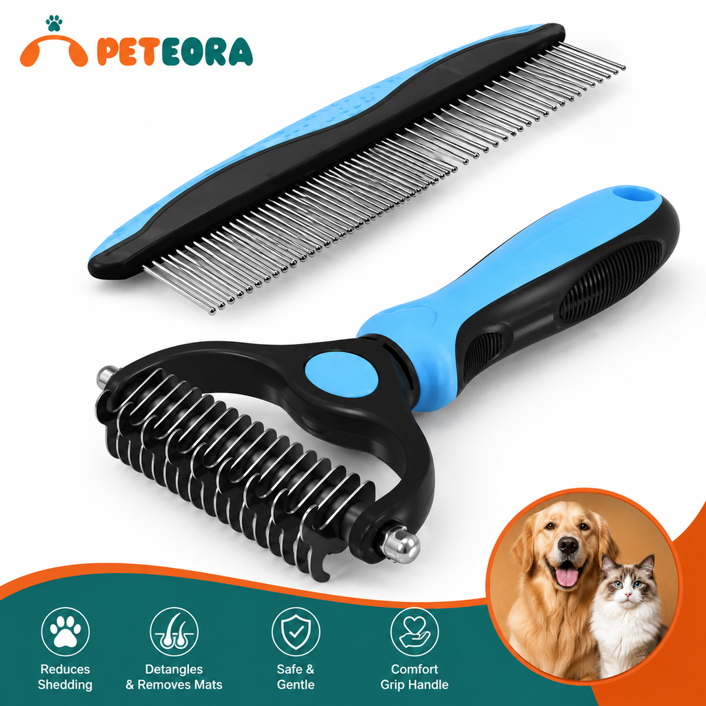 Cat & Dog Fine-Tooth Hair Removal Comb
