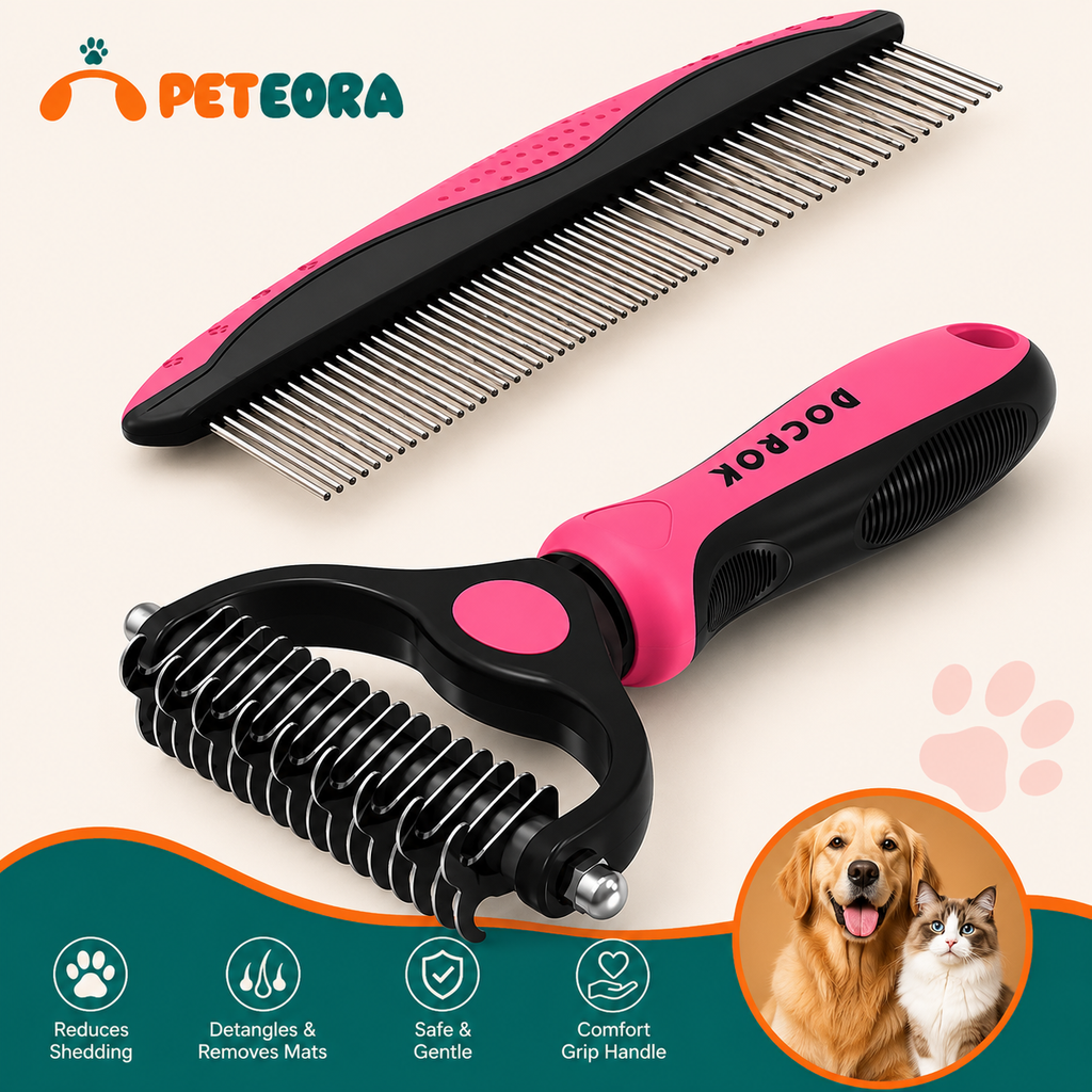 Cat & Dog Fine-Tooth Hair Removal Comb