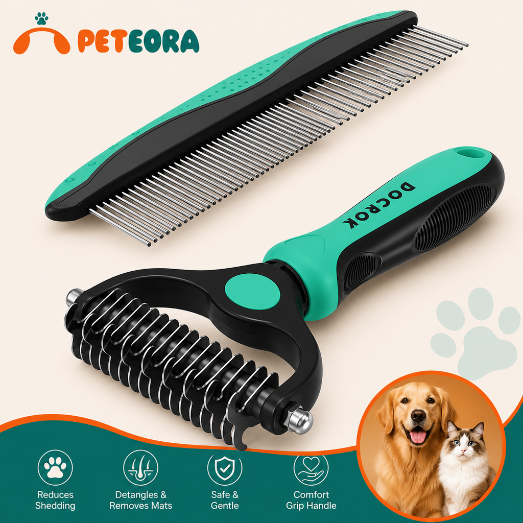 Cat & Dog Fine-Tooth Hair Removal Comb
