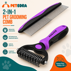 Cat & Dog Fine-Tooth Hair Removal Comb