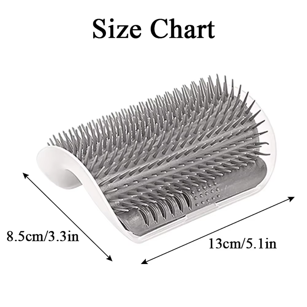 Self-Grooming Cat Corner Brush for Hair Removal & Massage