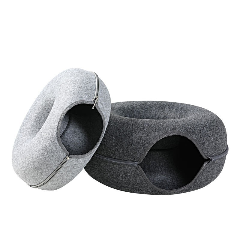 Interactive Cat Tunnel Bed House